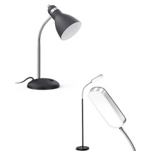 LEPOWER Metal Desk Lamp&amp;Led Floor Lamp Flexible Goose Neck for Bedroom and Offic - $115.99