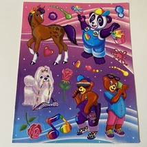 Vintage Lisa Frank Painter Panda Hip Hop Bears Rainbow Chaser & Pearls Stickers - $13.99