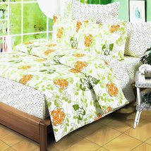 Blancho Bedding - [Summer Leaf 100% Cotton 4PC Comforter Cover/Duvet Cover Combo - £56.83 GBP