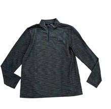 Men’s Under Armour 1/4 Zip Athletic Shirt Olive  XL Threadborne Fitted H... - $14.73