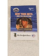Vtg New York Mets Cliff Floyd Souvenir Pin 2005 New York Times New Sealed - $162.55 MXN