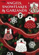 15 Angels Snowflakes Garland Edging Christmas Thread Ornaments Crochet Patterns - £11.72 GBP