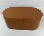 Used DYSON Airwrap Styler Leather Large Storage Hard Box Tan Brown - CAS... - $23.38