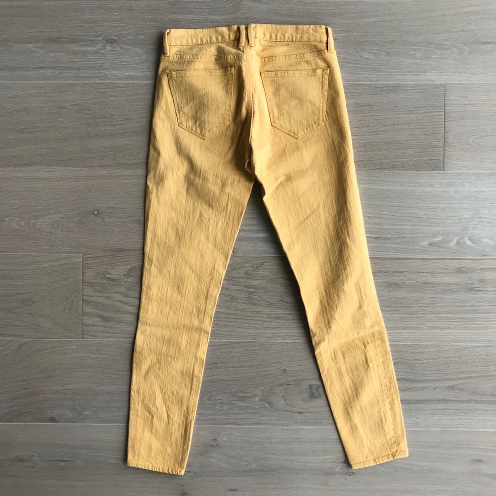 Madewell Skinny Skinny Ankle Jeans Mustard Yellow sz 25 Item image 4