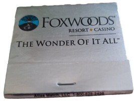 Vtg 30-Strike Foxwoods Resort Casino Rare Full Unstruck Matchbook Memora... - $6.71