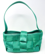 Green Harvey&#39;s Seatbelt Bag Satchel Purse Magnetic Strap Handbag Kelly Emerald - £55.03 GBP