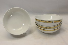 Gibson Snowman Frolic Christmas Soup Cereal Bowls 5-3/4&quot; Lot of 4 Xmas - $270.33 MXN