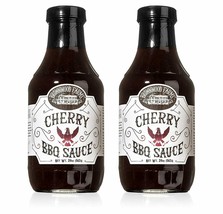 Brownwood Farms Cherry BBQ Sauce, Sweet &amp; Tangy Flavors 2-Pack 20 oz. Jars - £24.49 GBP