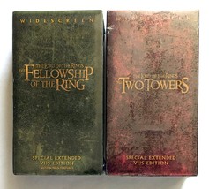 The Lord of the Rings: Fellowship of the Ring &amp; Two Towers VHS Box Sets NEW - $19.79