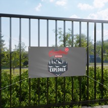 Matte Banner Outdoor Explorer Forest Design Vinyl Banner with Grommets - $52.53+
