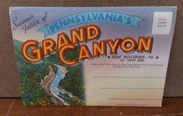 Pennsylvanias Grand Canyon on Route 66 Fold Out Postacard Folder Double Sided - £7.42 GBP