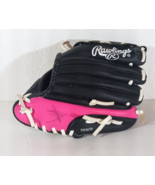 RAWLINGS BASEBALL T-Ball Softball GLOVE PL91PB RH 9&quot; Pink Black RIGHT HA... - $15.19
