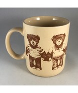 Vintage Hallmark TEDDY BEARS Illustrated Cute Country Kitchen Coffee Mug - £11.16 GBP