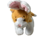 Ganz Soft Spots Orange &amp; White Kitten with Bunny Ears Small Plush 6 in N... - $7.64