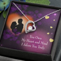 To My Girlfriend Adore You Forever Necklace w Message Card - £45.52 GBP+