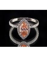 1.03 CT Coupe de la Marquise Déguisement Rose Labo Created Bague Diamant... - $150,287.39 MXN
