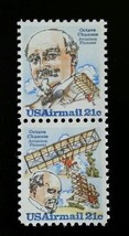 1979 21c Octave Chanute, Aviation Pioneer Scott C93-94 Mint F/VF NH - £1.08 GBP