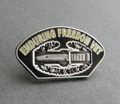 Enduring Freedom Veteran Cab Combat Action Badge Lapel Pin 1.25 Inches - £4.46 GBP