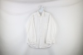 Vtg 60s Streetwear Mens 16 33 Sanforized Cotton Collars Button Shirt White USA - £34.99 GBP