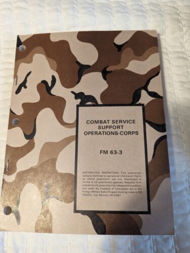 Field Manual FM 63-3 Combat service support Operations-Corps 1983 - $6.92