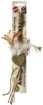 Silver Vine Teaser Wand Cat Toy with Feathers and Strands - £4.71 GBP+