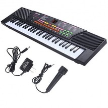 54 Keys Kids Electronic Music Piano - Color: Black - £60.84 GBP