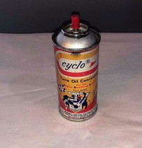 Vintage Cyclo Tune Oil Concentrate Spray Can Motorcycle Advertising - £9.48 GBP