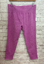 NEW Women Juniors XXL (19) high rise SEAMLESS Crop Leggings NOBO purple ... - £16.22 GBP