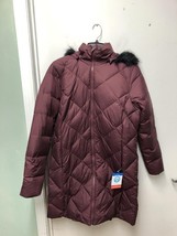 Columbia Women&#39;s Icy Heights II Mid Length Down Jacket Malbec Size Large - $148.37