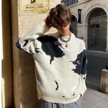 Y2K Retro Jacquard Portrait Sweater - $39.99