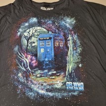 Dr Who and The Daleks Police Box Black Short Sleeve T Shirt Size 3XL - $9.46