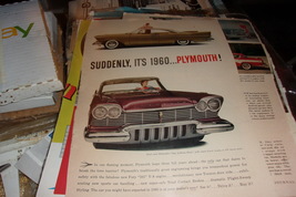 ull page vintage magazine advertisement for the 1960 Plymouth - 1959 - £7.86 GBP