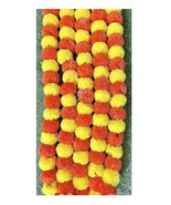 Marigold flowers Garland artificial housewarming decoration 5 pcs 5 feets - £26.57 GBP+