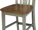 I San Remo Counter Height Stool - 24&quot; Seat Height, Distressed Hickory/Stone - $257.99