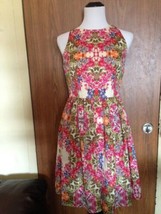 Maggy London 100% Polyester Floral Print Dress Sz 4 Made In Vietnam Euc - £27.83 GBP