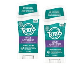 Tom&#39;s Of Maine Long Lasting Deodorant Stick, Lavender, 2.25 Ounce (Pack of 2) - £23.17 GBP
