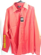 Men&#39;s IKON Shirt Red Long Sleeve Button Up Size 16 1/2 34/35 NWT - £20.36 GBP