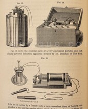 1869 antique ELECTRICITY MEDICAL quack nerves muscle organs paralysis - £112.88 GBP