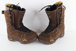 Vintage K2 Armada Mens 9.5 Vibram Winter Snowboard Snowboarding Boots Brown - $108.85