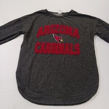 Team Apparel Arizona Cardinals Football Women's Gray Pullover Sweatshirt Size S image 11