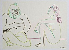 Pablo Picasso 1955 Lithograph w/COA. Invest In Listed Vintage Picasso Rare Art - £179.82 GBP