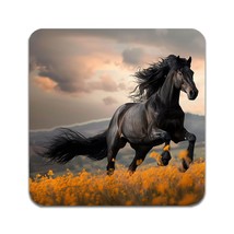 4 PCS Black Horse Coasters - £11.91 GBP