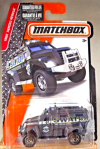 2015 Matchbox 78/125 MBX Heroic Rescue S.W.A.T. Dark Gray w/Dark Chrome 6 Spokes - £12.51 GBP