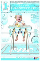 Forum Novelties 1St Birthday Celebration Deluxe Decoration Kit For High Chairs-P - £31.32 GBP