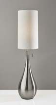 Brushed Steel Metal Teardrop Table Lamp - £363.29 GBP