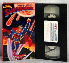 Superman VHS Max &amp; Dave Fleishers Fun Time Kids Video Volume 1 Color Car... - £7.79 GBP