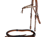 TABELO Knotted Browband Bridle with Rawhide Buttons Leather  - $133.00