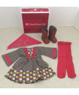 AMERICAN GIRL Julie&#39;s Calico Dress Outfit-Released 2009/Retired  2015 F9... - $1,633.75 MXN