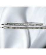 Vintage Stunning Clear Rhinestone 3 Strand 7” Tennis Bracelets - 2 - $11.99