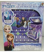 Decorate Your Own Glam Mosaic Jewelry Box Disney Frozen NEW Stickers 3D ... - $435.52 MXN